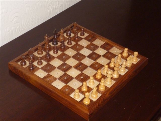 10 inch Chess and Checkers Set for the Blind