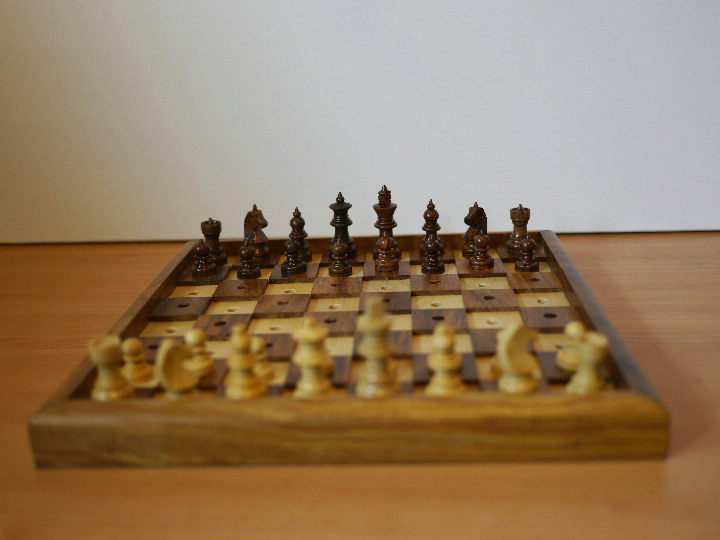 10 inch Chess and Checkers Set for the Blind