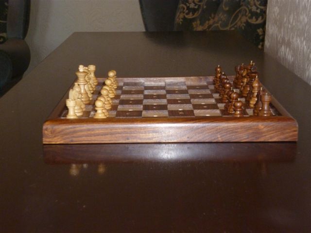 10 inch Chess and Checkers Set for the Blind