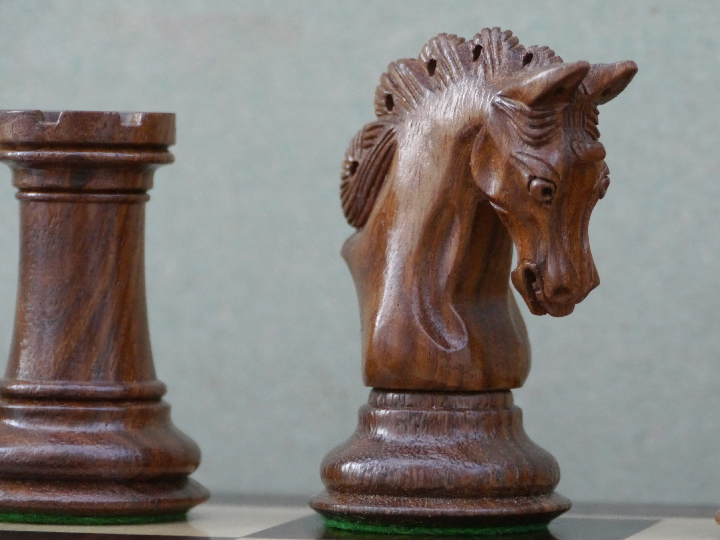 The Mayfield Ebonized Triple Weighted Chess Pieces - ChessBaron