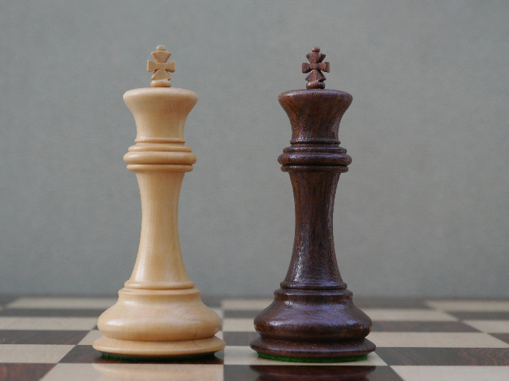 The Mayfield Ebonized Triple Weighted Chess Pieces - ChessBaron