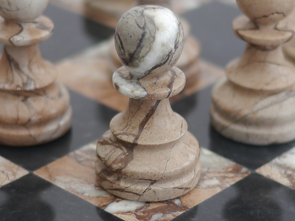 Cute Staunton Ebonized Chess Set - ChessBaron Chess Sets USA