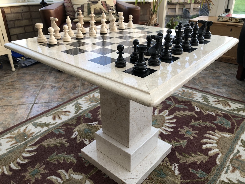 Ebony Chess Board with 2.4in Squares - ChessBaron Chess Sets USA - Call  (213) 325 6540