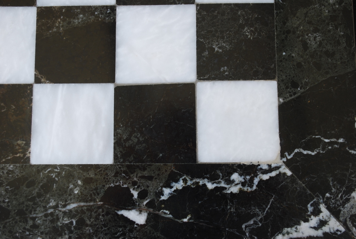 The Zebra - Black Marble and White Onyx with Marble Board