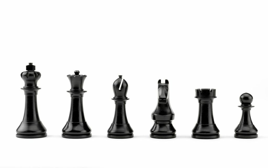 Ebony World Championship Chess Pieces Set 3.75 FIDE type+ 21