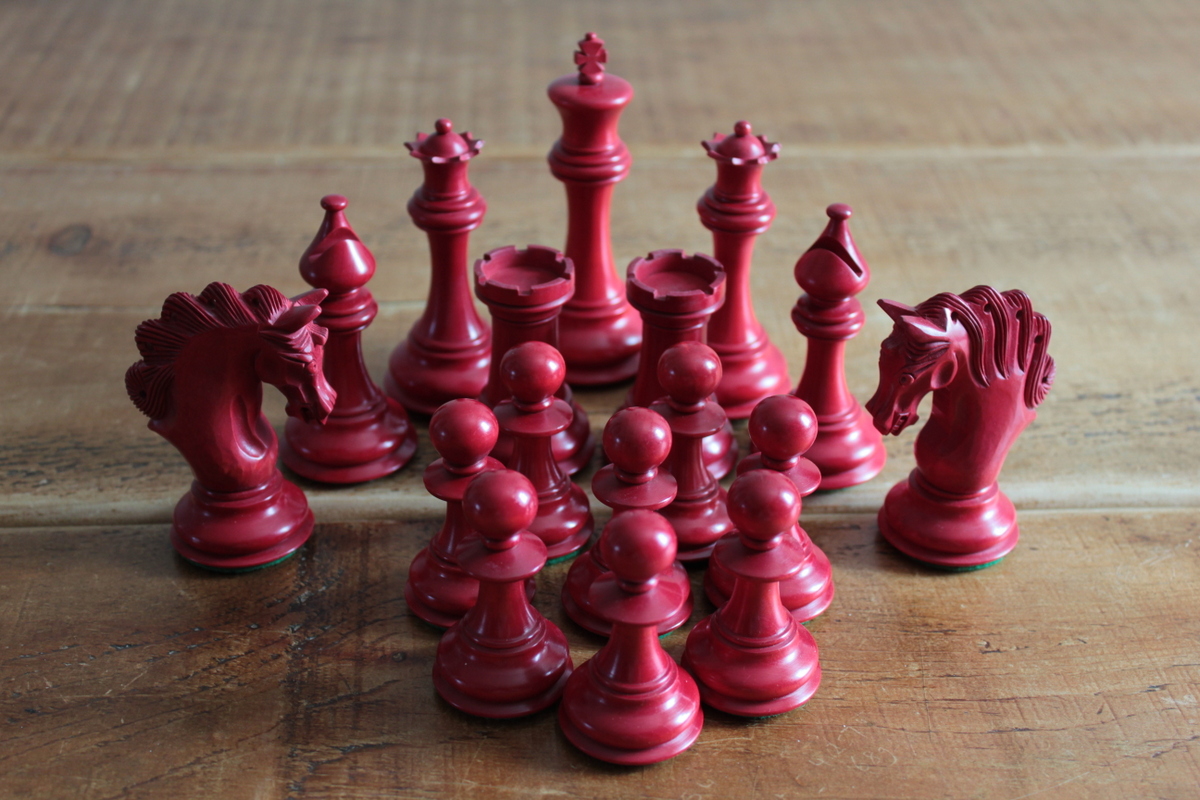 The Mayfield Ebonized Triple Weighted Chess Pieces - ChessBaron