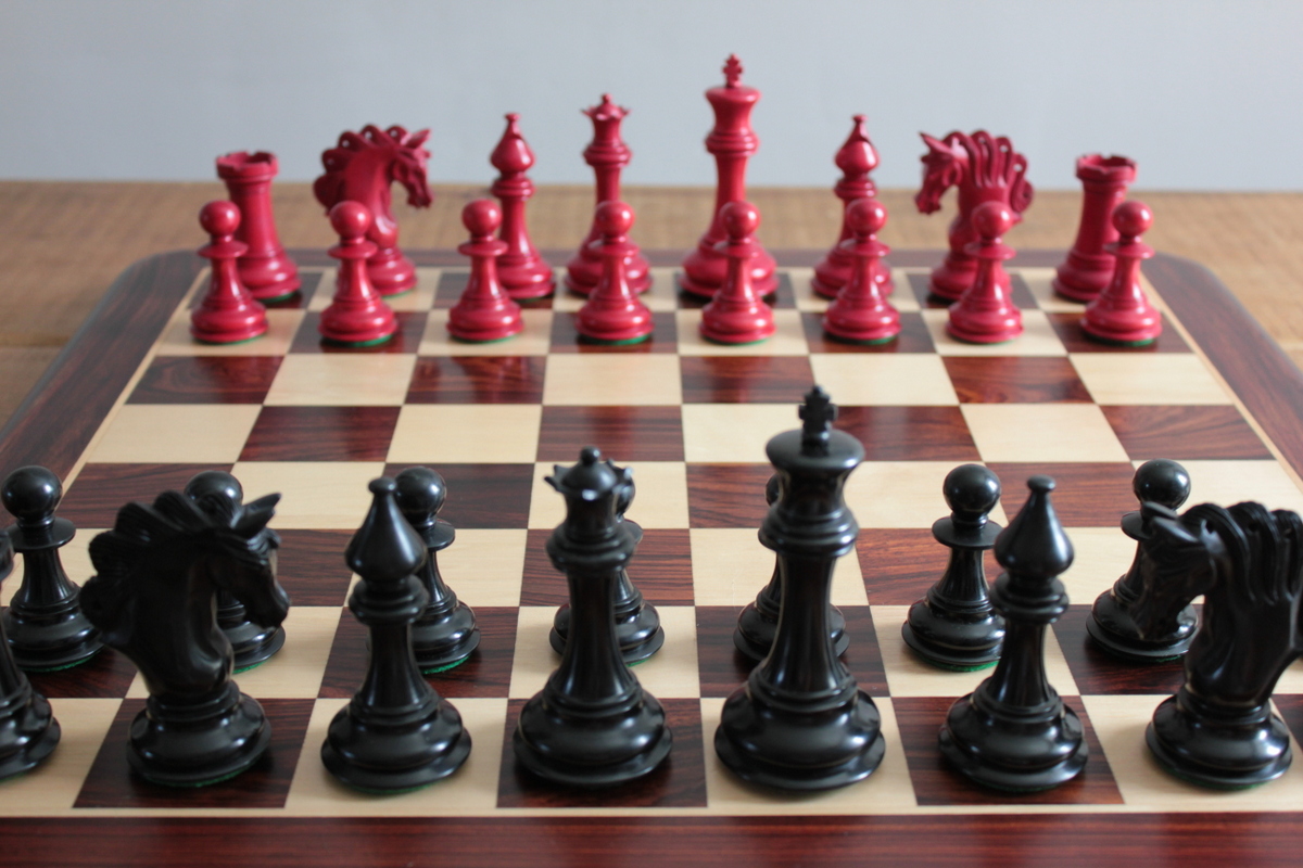 The Mayfield Ebonized Triple Weighted Chess Pieces - ChessBaron