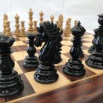 The Arabian - Triple Weighted Ebony Chess Pieces - ChessBaron Chess Sets  USA - Call (213) 325 6540