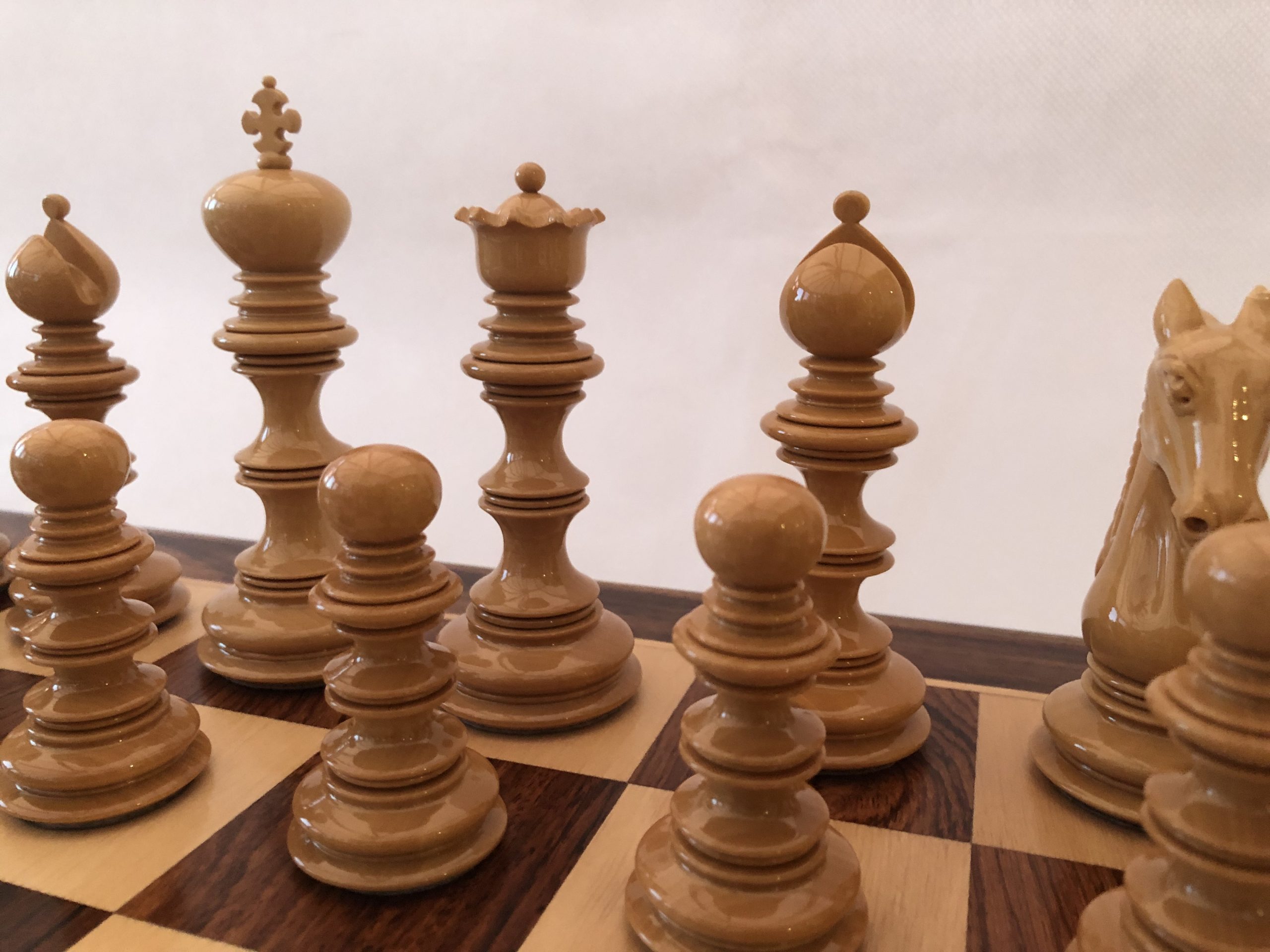 The Arabian - Triple Weighted Ebony Chess Pieces - ChessBaron