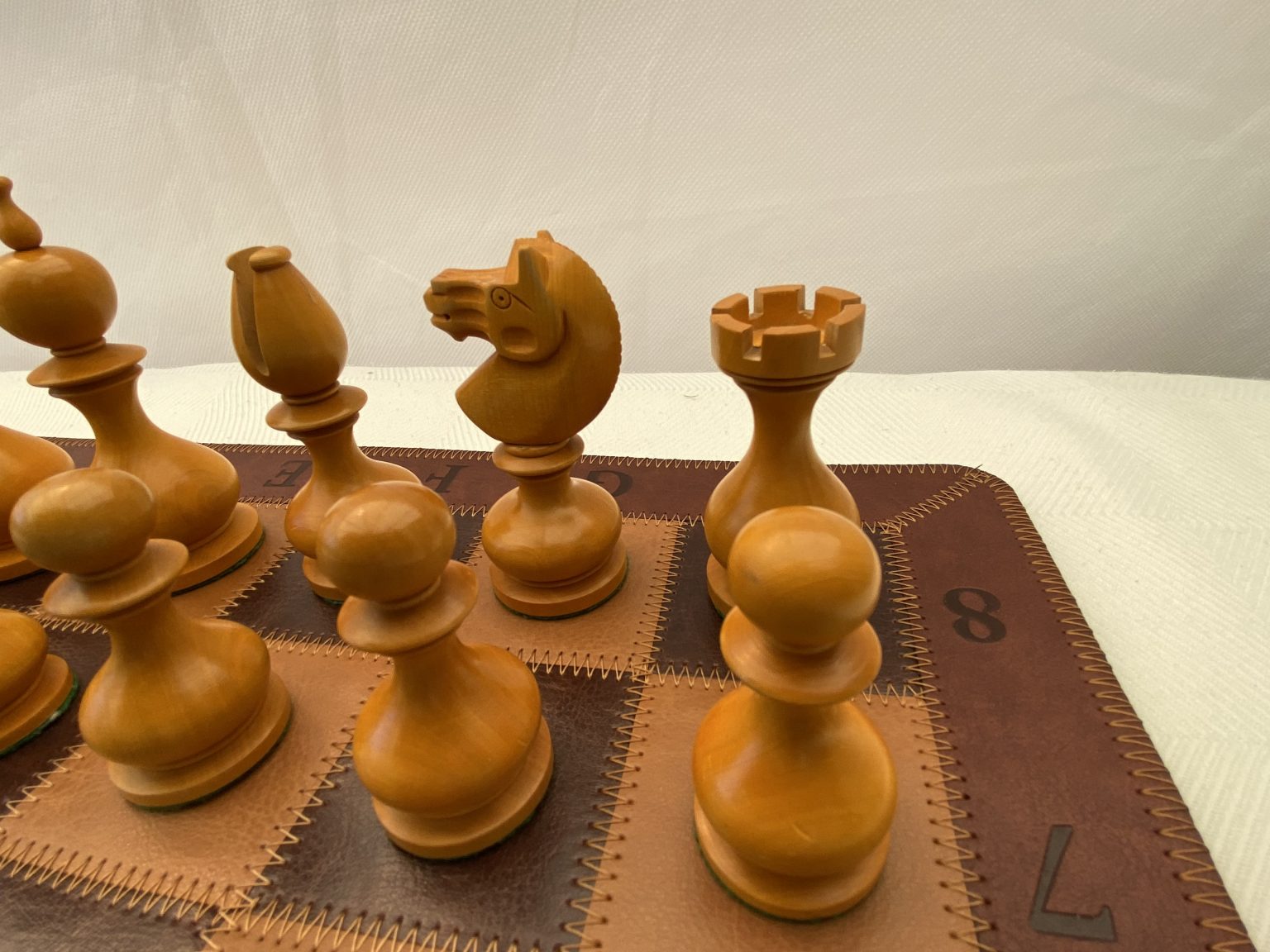 The Antiqued Dublin Double Weighted Chess Set ChessBaron Chess Sets