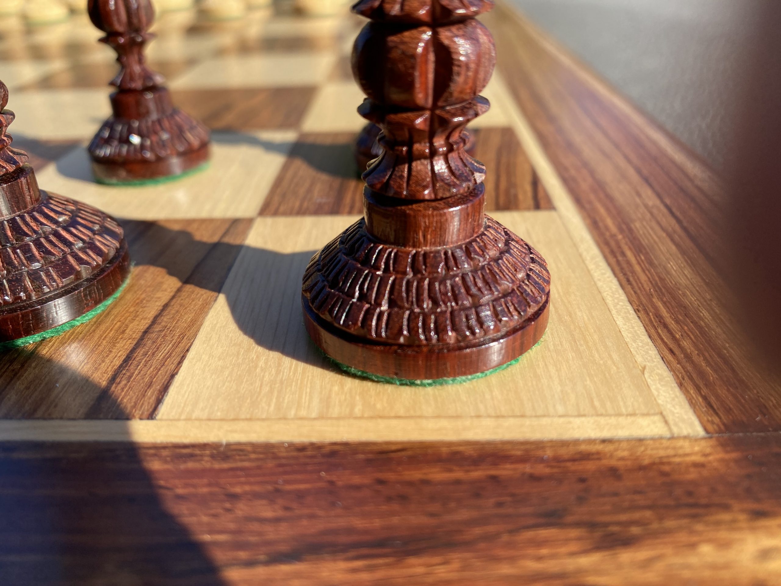 Reproduced 1923 Bauhaus Combo Chess Set-Bud Rosewood Chess Pieces + Board –  royalchessmall