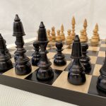 The Arabian - Triple Weighted Ebony Chess Pieces - ChessBaron Chess Sets  USA - Call (213) 325 6540