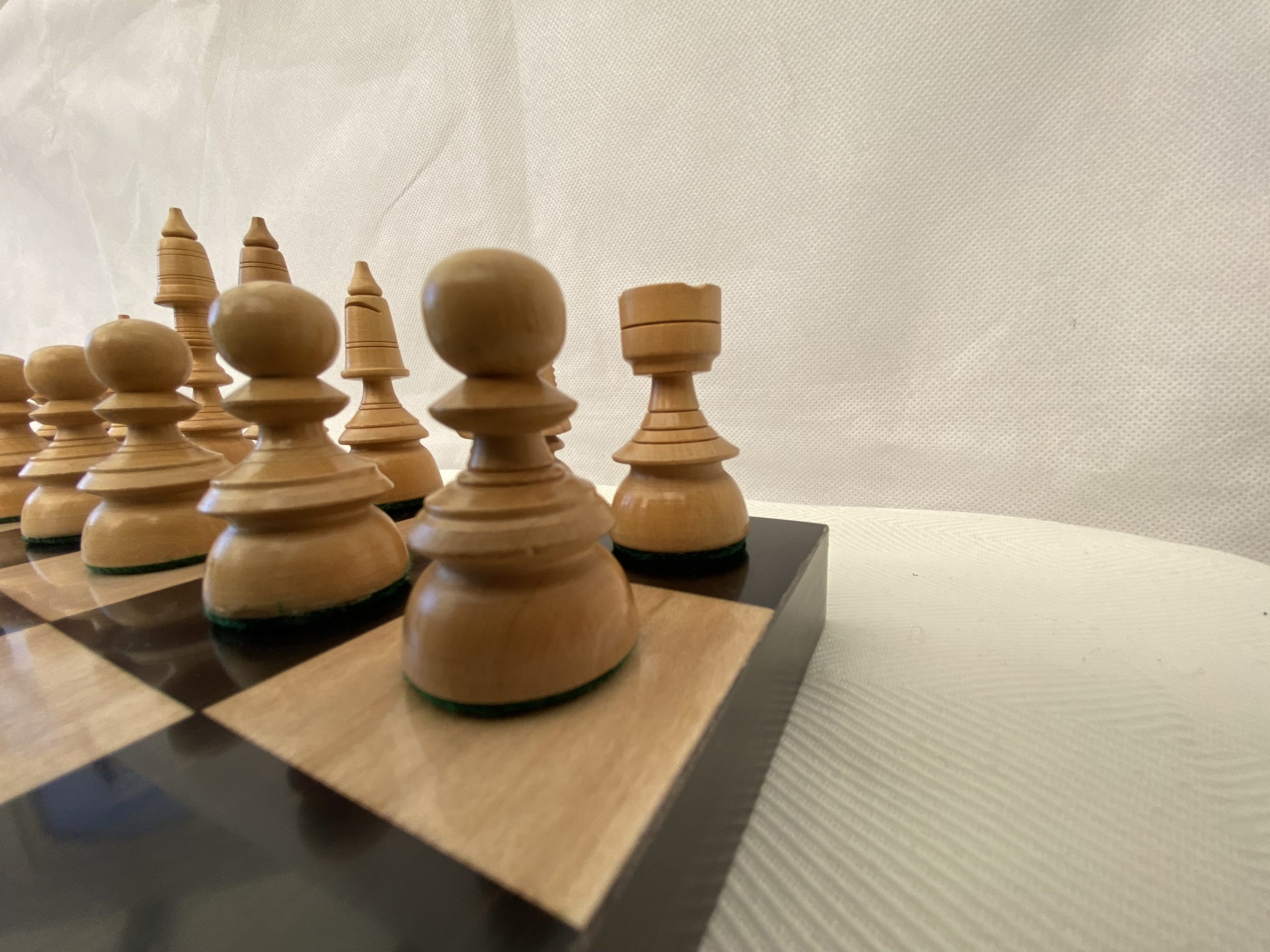 The Arabian - Triple Weighted Ebony Chess Pieces - ChessBaron Chess Sets  USA - Call (213) 325 6540