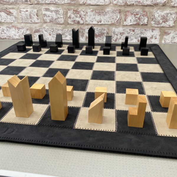 The Black Sovereign Deluxe Chess Set in Solid Ebony