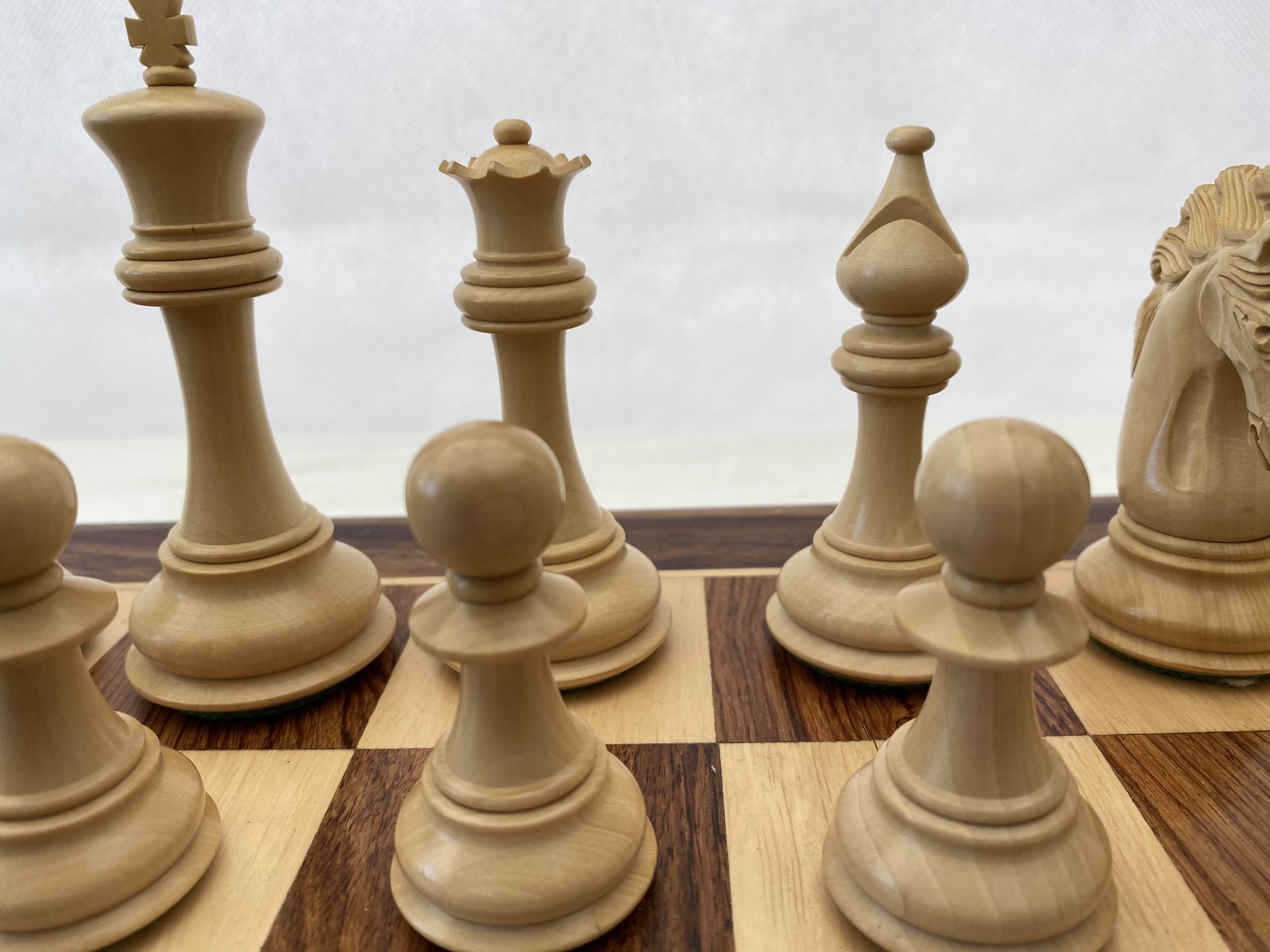 The Mayfield Ebonized Triple Weighted Chess Pieces - ChessBaron Chess Sets  USA - Call (213) 325 6540