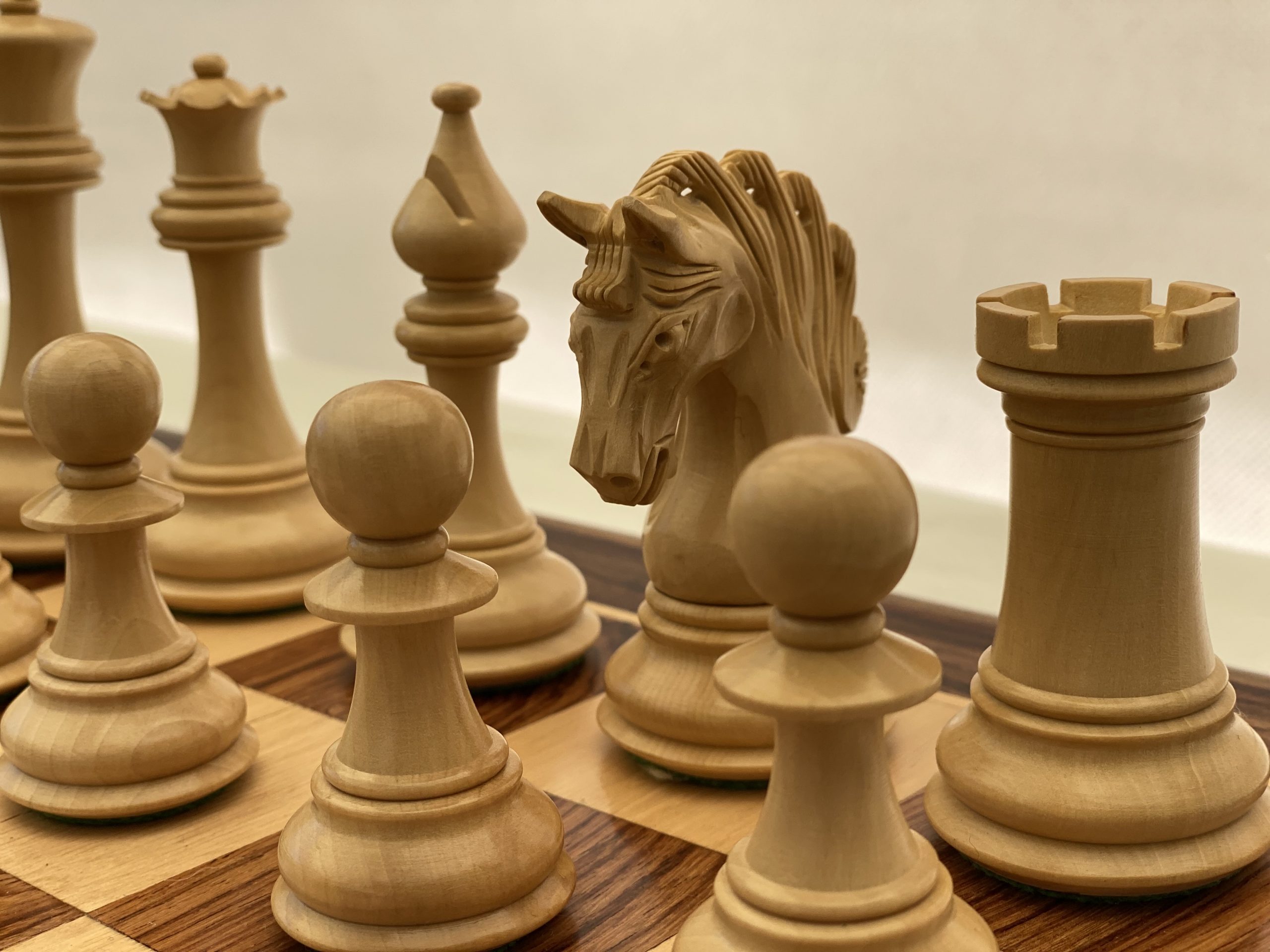 The Mayfield Ebonized Triple Weighted Chess Pieces - ChessBaron Chess Sets  USA - Call (213) 325 6540