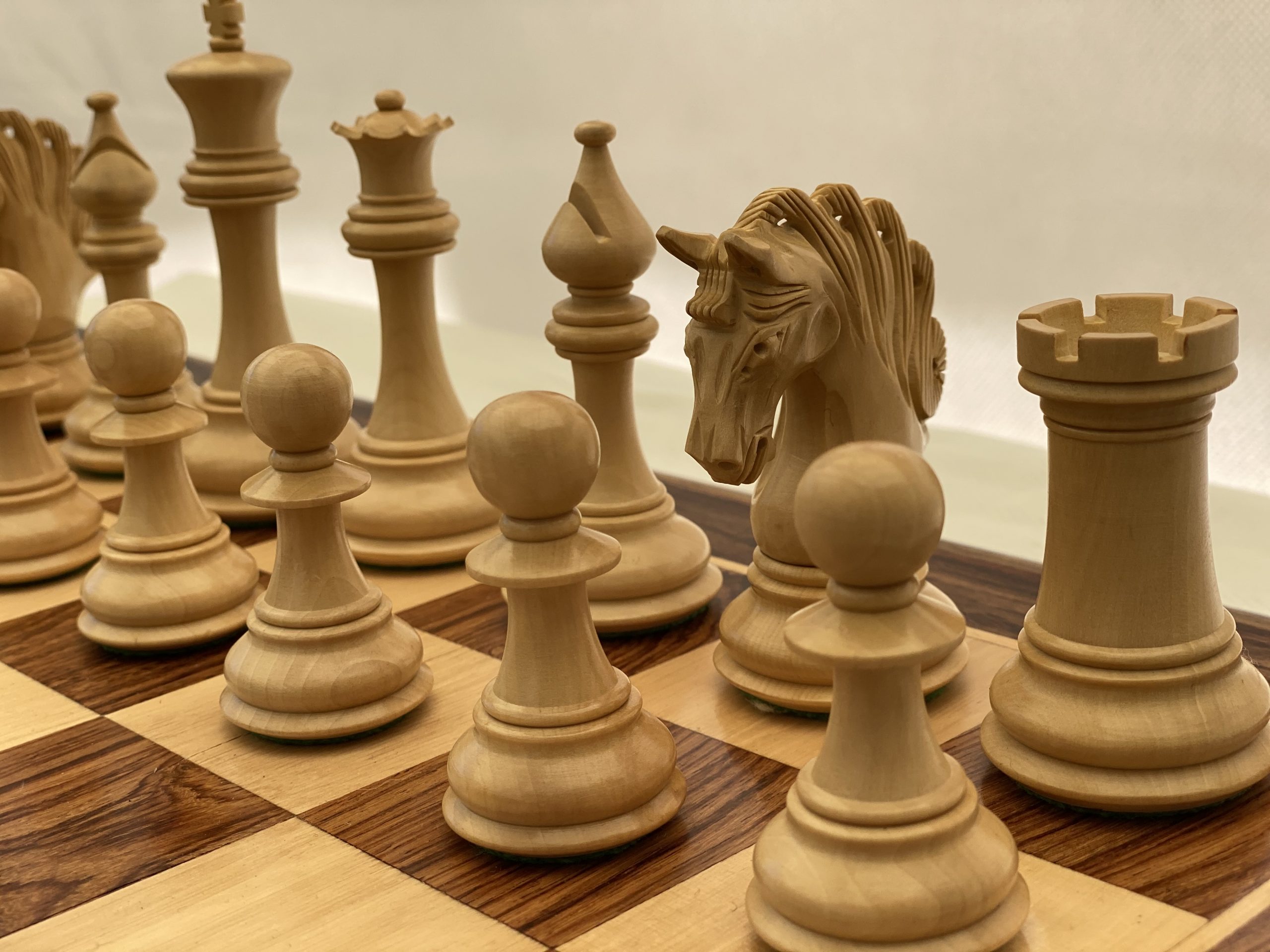 The Mayfield Ebonized Triple Weighted Chess Pieces - ChessBaron