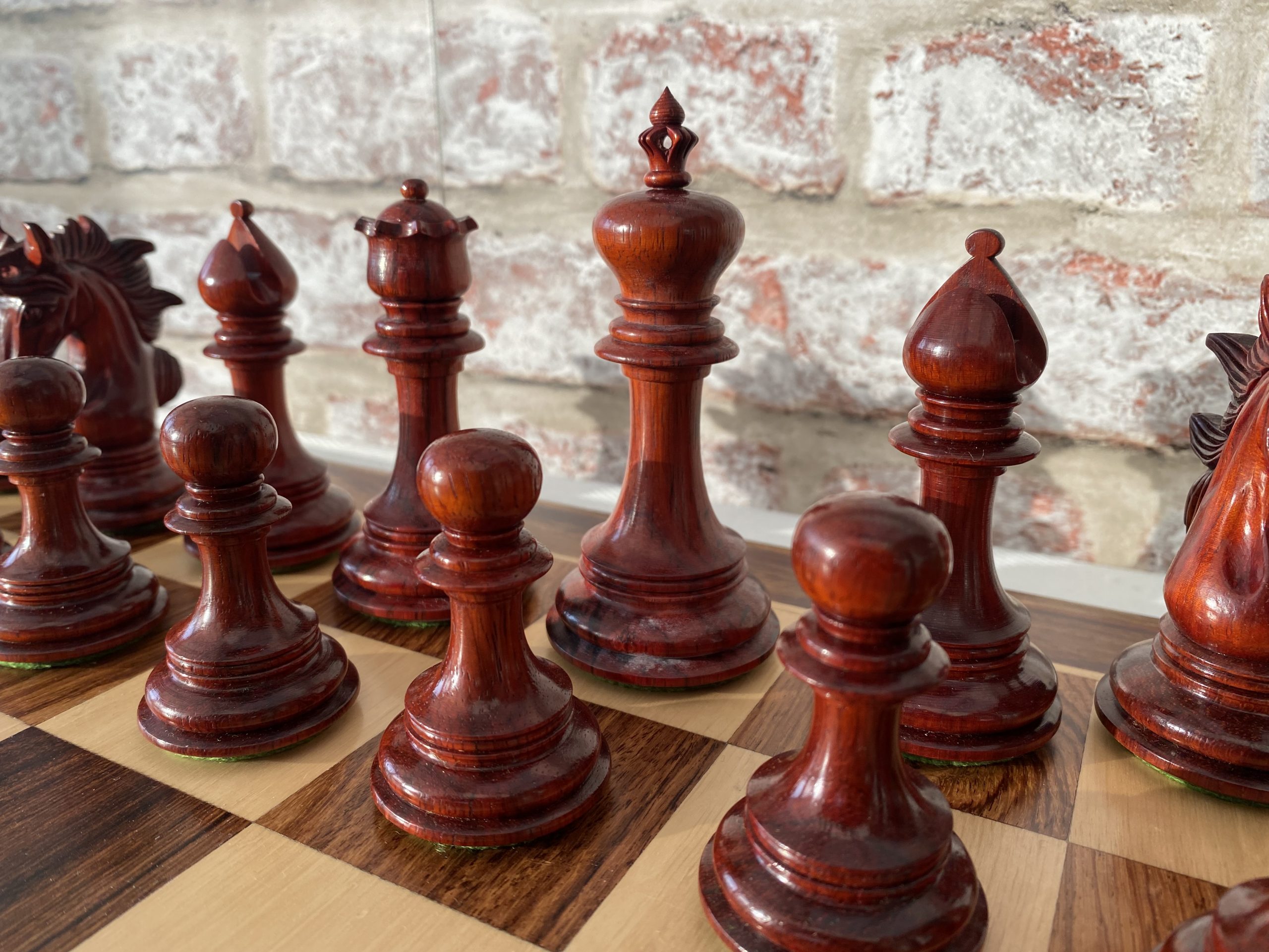 The Arabian - Triple Weighted Ebony Chess Pieces - ChessBaron Chess Sets  USA - Call (213) 325 6540