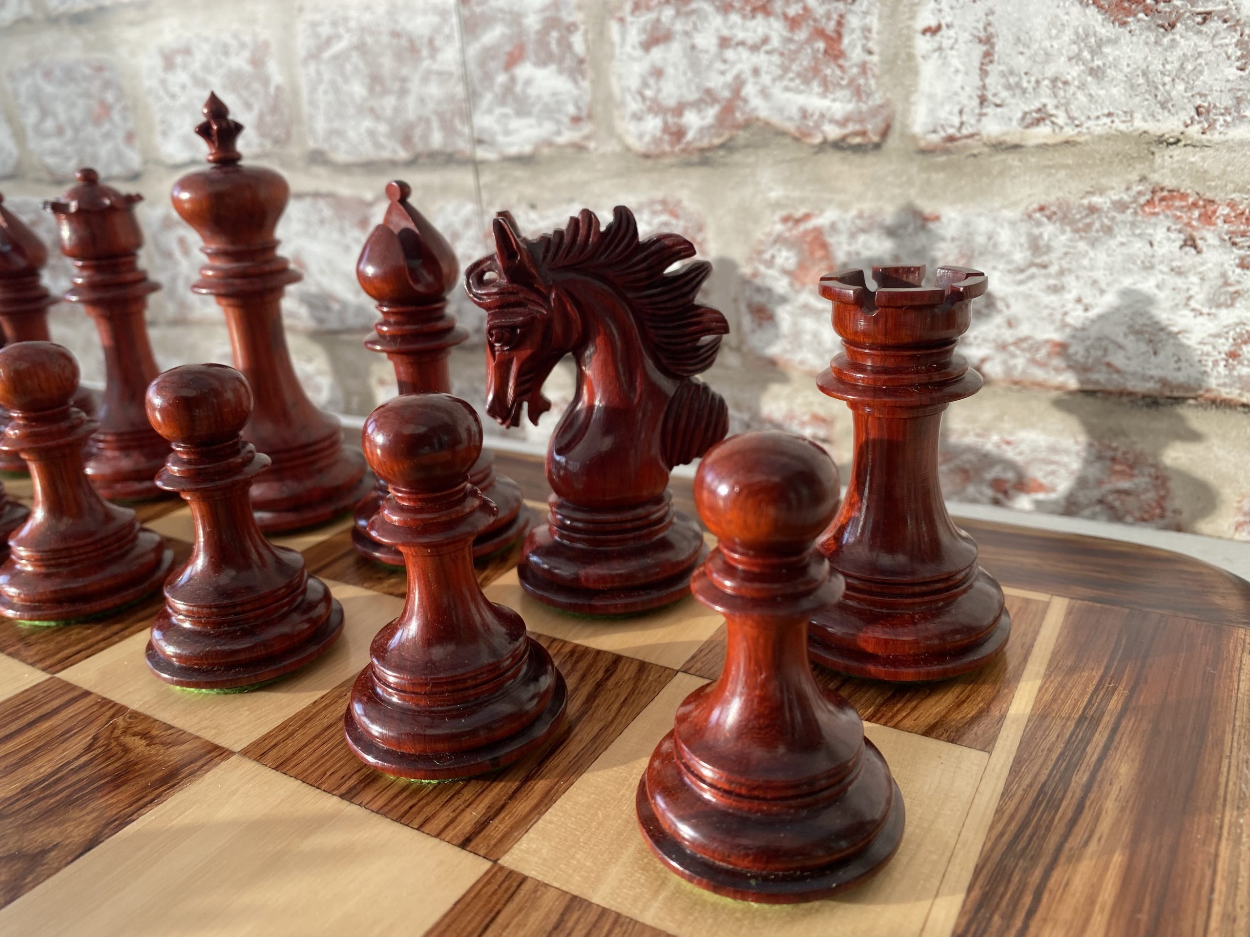 The Arabian - Triple Weighted Ebony Chess Pieces - ChessBaron Chess Sets  USA - Call (213) 325 6540