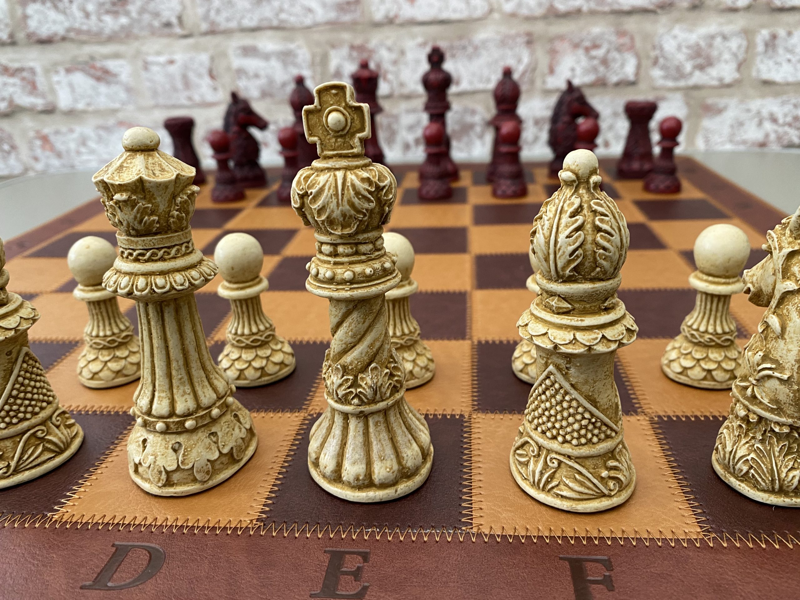 Berkeley Chess Ornate Staunton made from Stone