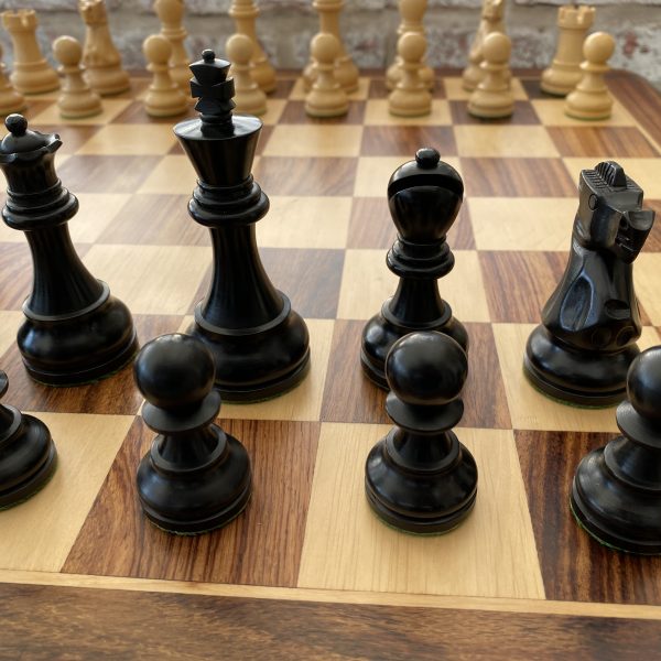 The Royal Knight Series Boxwood & Ebonized Luxury Wood Chess