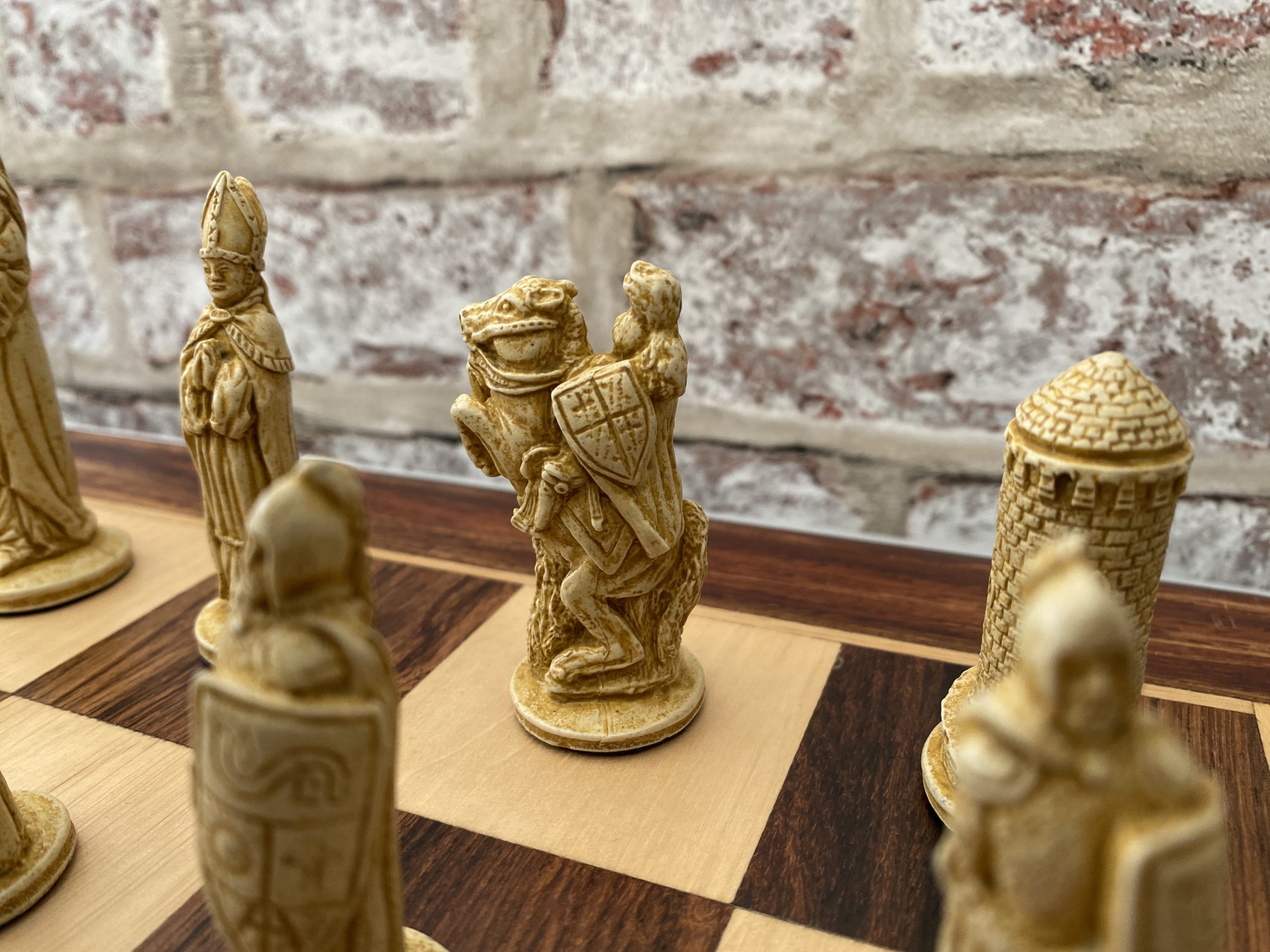 Camelot Chess Pieces by Berkeley - Cardinal Red