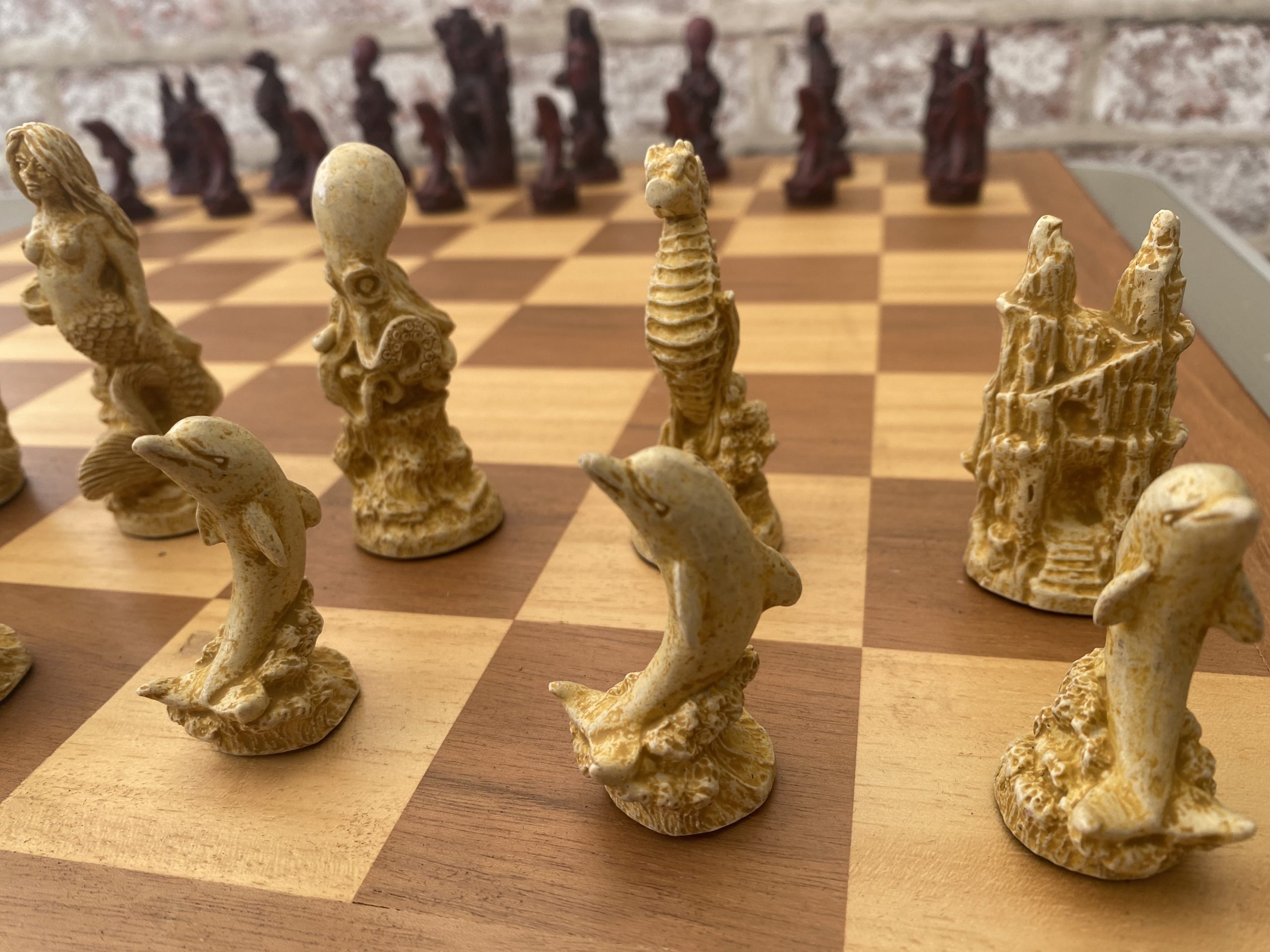 Luxury Wooden Ancient Egyptian Theme Chess Set