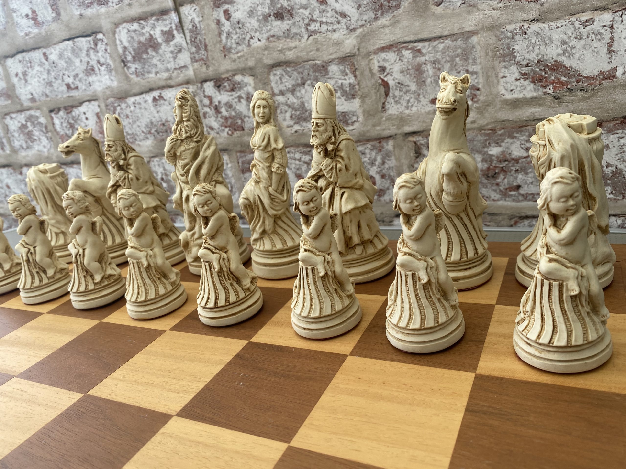 Louis XIV Sun King Themed Giant Chess Set | Table and Chairs