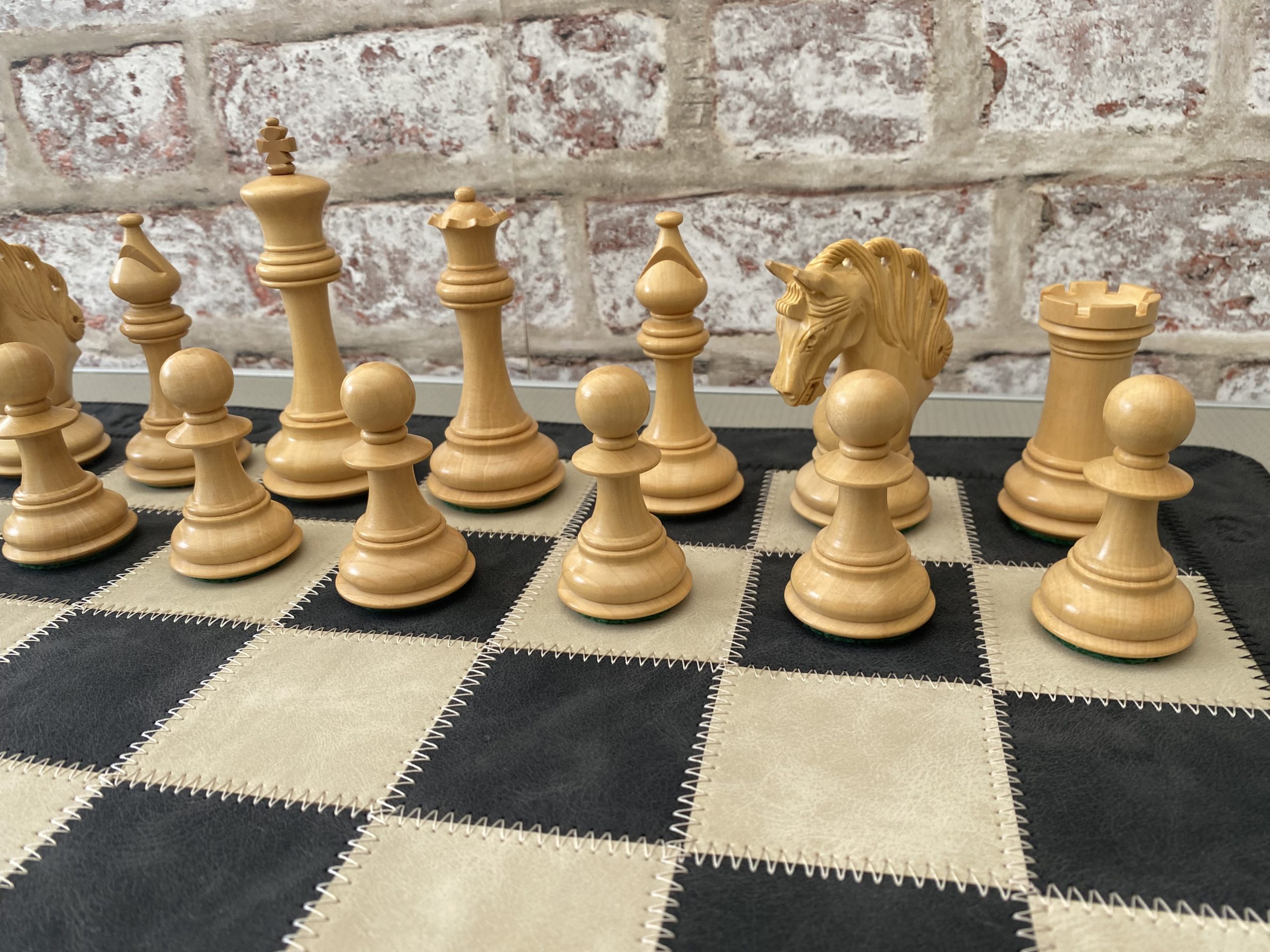 The Mayfield Ebonized Triple Weighted Chess Pieces - ChessBaron