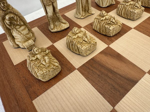 Nativity Chess Pieces – Biblical Chess Set with Joseph, Mary, and Jesus