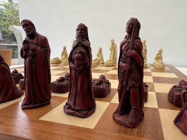 Nativity Chess Pieces – Biblical Chess Set with Joseph, Mary, and Jesus