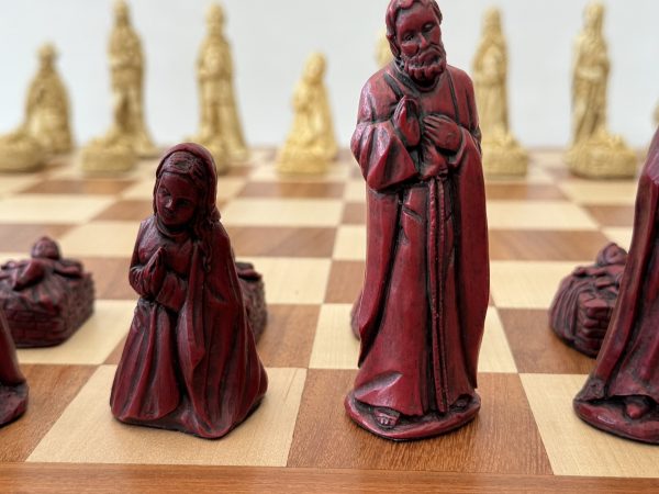 Nativity Chess Pieces – Biblical Chess Set with Joseph, Mary, and Jesus