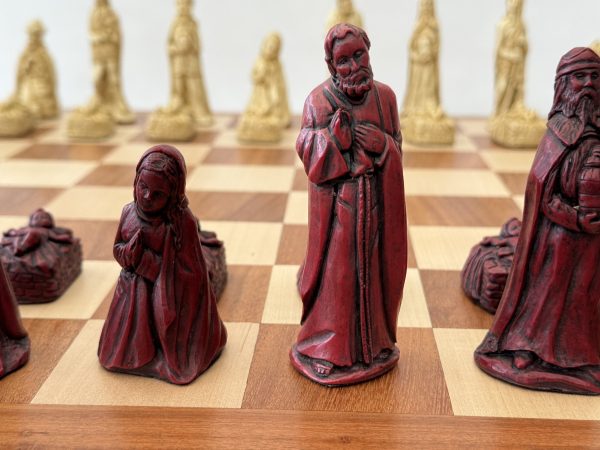 Nativity Chess Pieces – Biblical Chess Set with Joseph, Mary, and Jesus