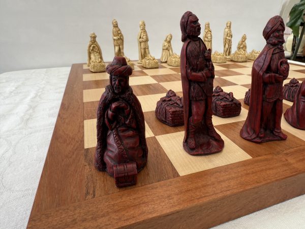 Nativity Chess Pieces – Biblical Chess Set with Joseph, Mary, and Jesus