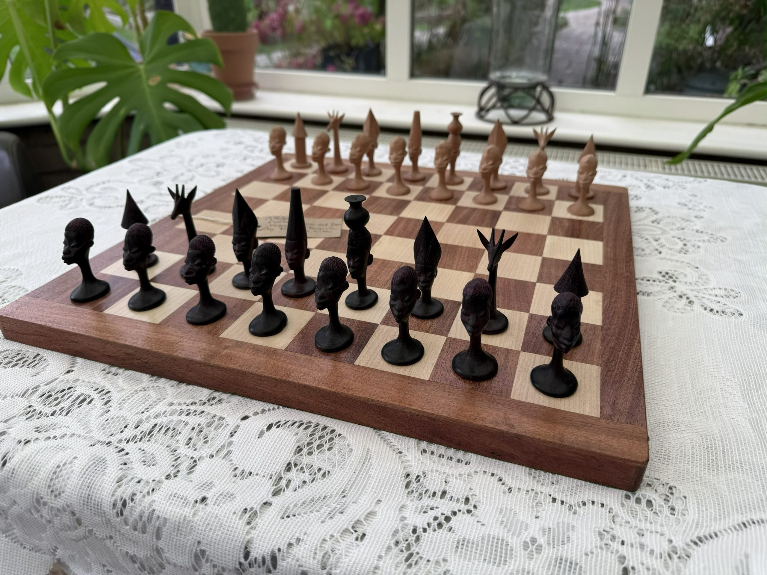Vintage Makonde Tribal Chess Set - Hand Carved, East Africa 1950s/60s - Image 11
