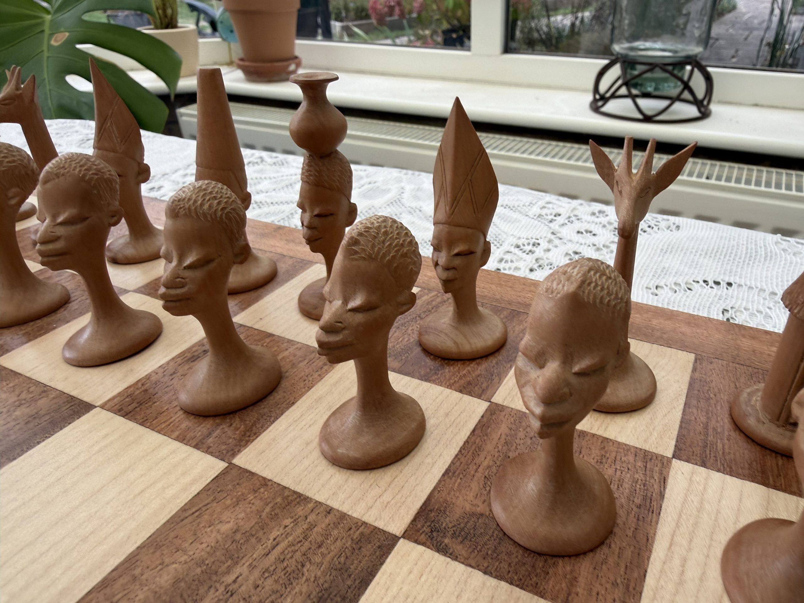 Vintage Makonde Tribal Chess Set - Hand Carved, East Africa 1950s/60s - Image 8