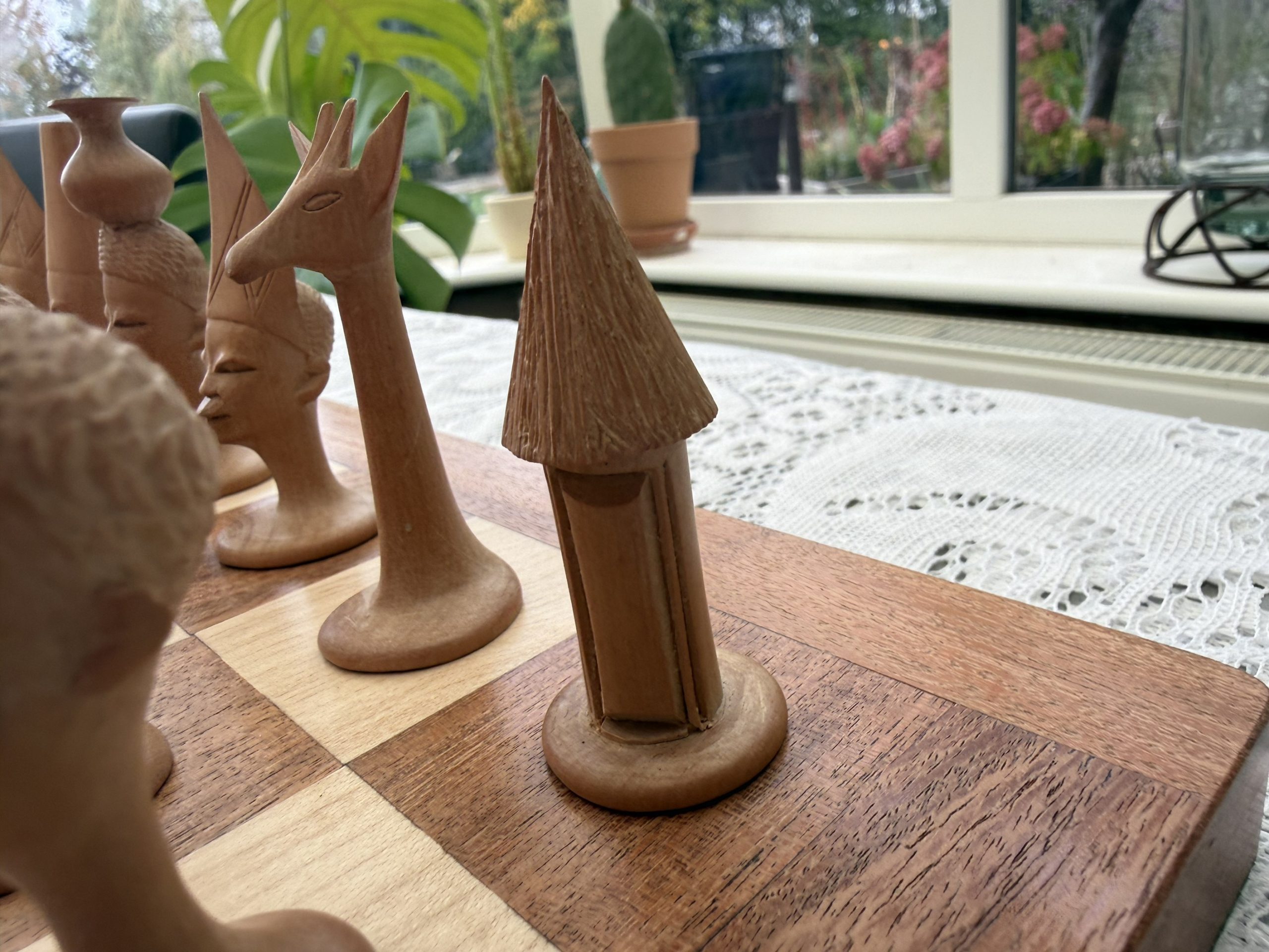 Vintage Makonde Tribal Chess Set - Hand Carved, East Africa 1950s/60s - Image 10