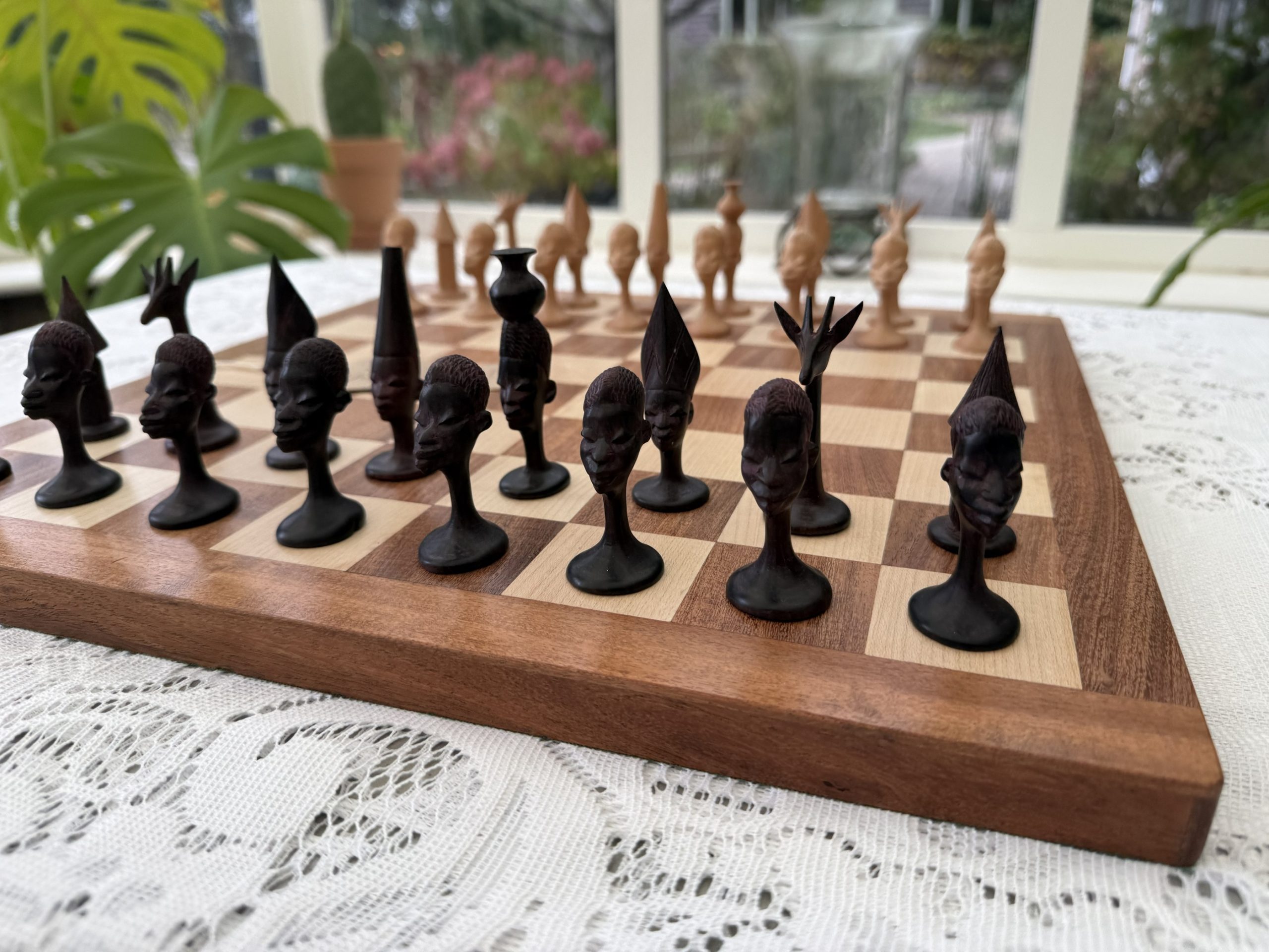 Vintage Makonde Tribal Chess Set - Hand Carved, East Africa 1950s/60s - Image 12